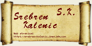 Srebren Kalenić vizit kartica